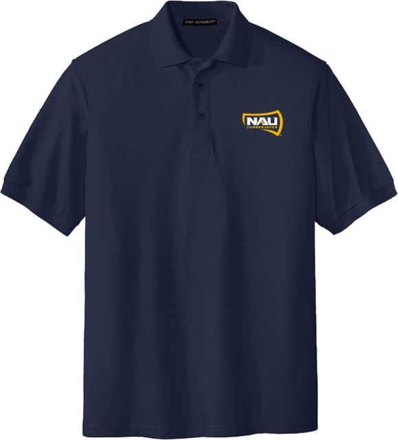 Northern Arizona Extended Silk Touch Polo NAU Primary Athletics Wordmark - PLUS - ONLINE ONLY
