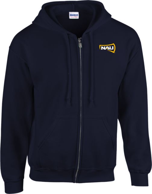Northern Arizona Fleece Full Zip Hoodie NAU Primary Mark - ONLINE ONLY