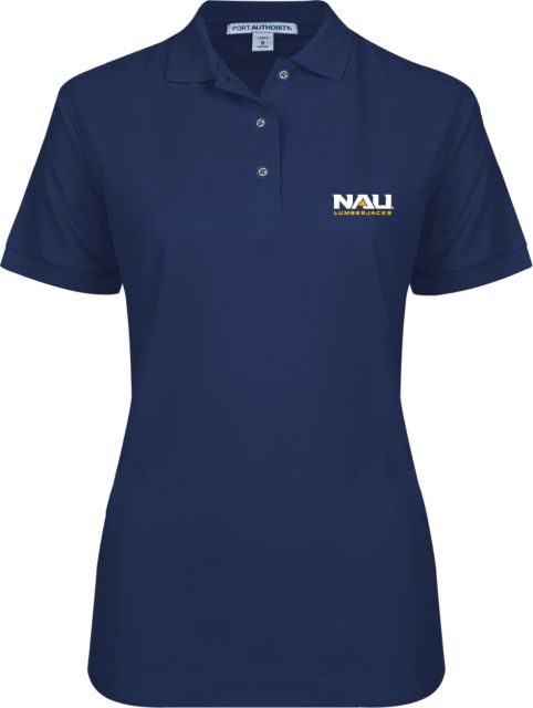 Northern Arizona Ladies Easycare Pique Polo NAU Lumberjacks Stacked - ONLINE ONLY