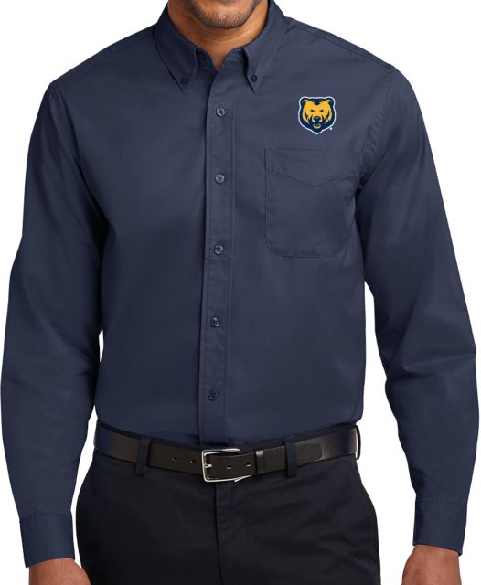 Northern Colorado Twill Button Down Long Sleeve UNC Bear Logo - ONLINE ONLY