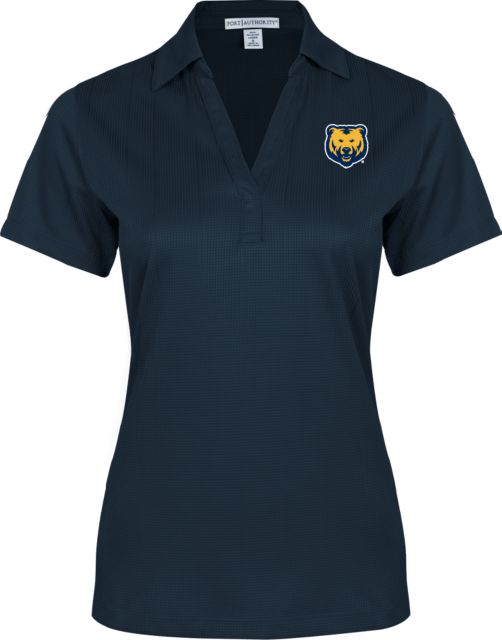 Northern Colorado Womens Performance Fine Jacquard Polo UNC Bear Logo - ONLINE ONLY