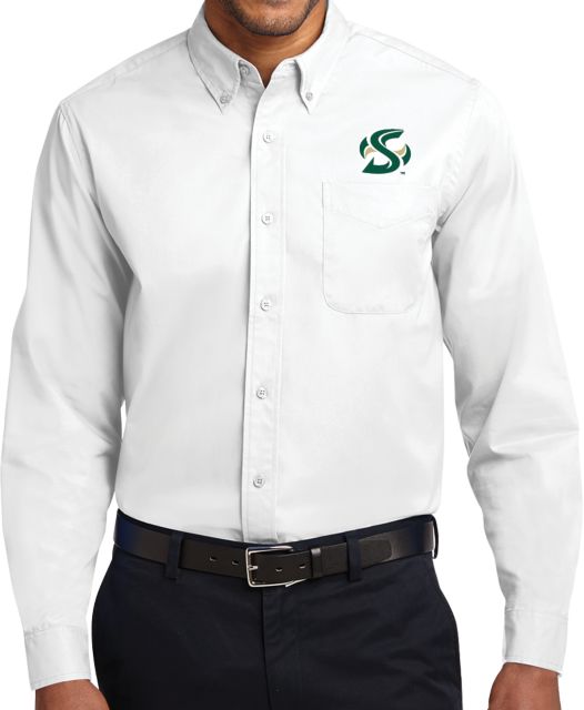 Sacramento State Twill Button Down Long Sleeve S Mark - ONLINE ONLY