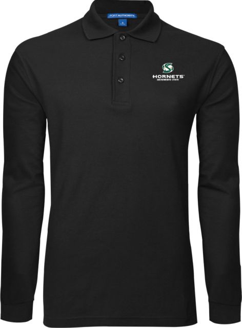Sacramento State Long Sleeve Polo Official Logo - ONLINE ONLY