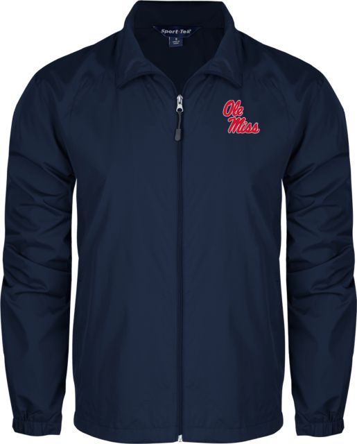 Ole Miss Full Zip Wind Jacket Ole Miss Script - Primary Stacked - ONLINE ONLY
