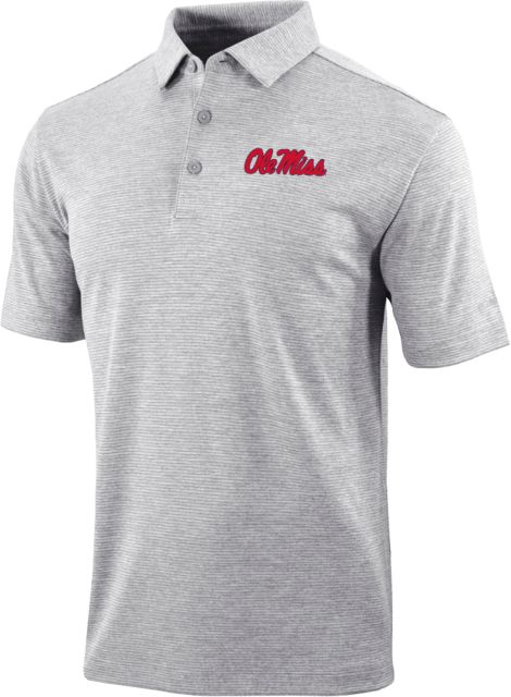 Ole Miss Columbia Omni Wick Set Golf Polo Ole Miss Script - Official Wordmark - ONLINE ONLY