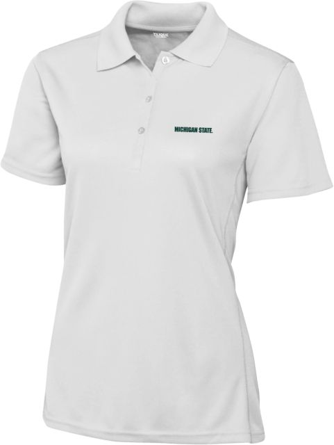 Michigan State Womens Clique Ice Pique Polo Michigan State Word Mark - ONLINE ONLY