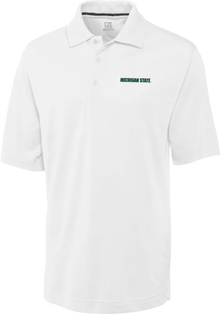 Michigan State CandB Advantage TriBlend Pique Polo Michigan State Word Mark - ONLINE ONLY