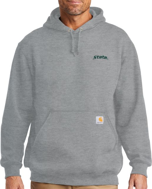 Michigan State Carhartt Midweight Hoodie State Word Mark - ONLINE ONLY