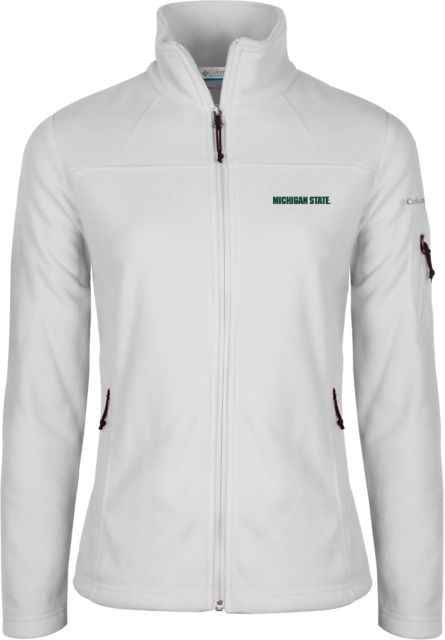 Michigan State Columbia Womens Full Zip Fleece Jacket Michigan State Word Mark ONLINE ONLY Michigan State University