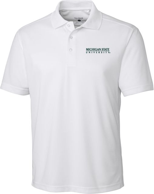 Michigan State C&B Clique Ice Pique Polo Michigan State University Institutional Mark - ONLINE ONLY