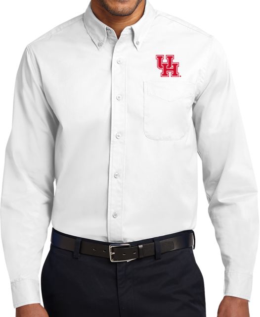 Houston Twill Button Down Long Sleeve UH Interlocking - ONLINE ONLY