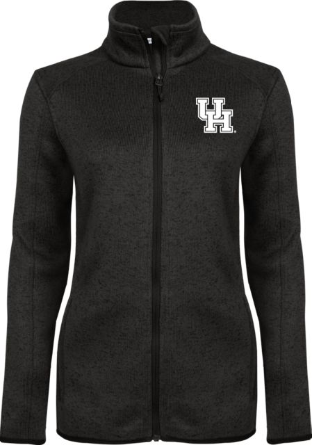Houston Heather Womens Fleece Jacket UH Interlocking - ONLINE ONLY