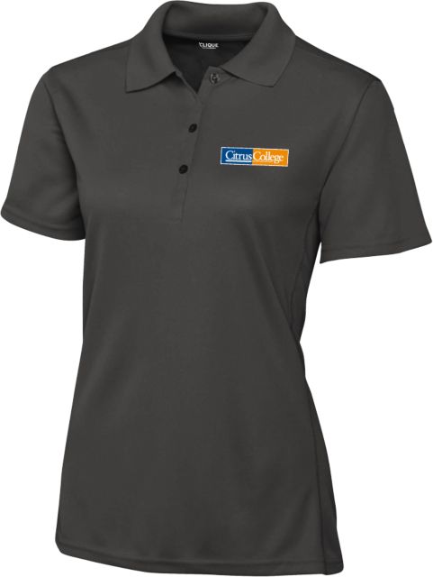 Citrus College C&B Womens Clique Ice Pique Polo Citrus College Logo Embroidery - ONLINE ONLY
