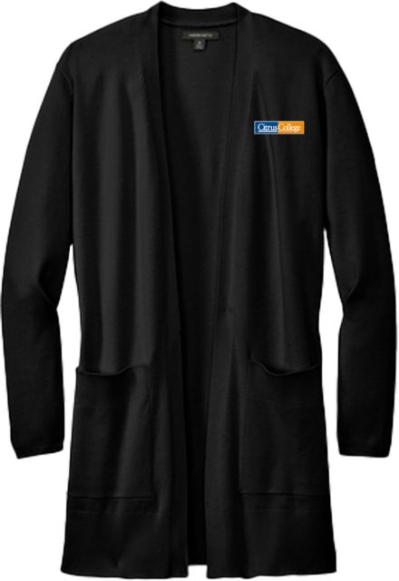 Citrus College Mercer + Mettle Womens Open Front Cardigan Sweater Citrus College Logo Embroidery - ONLINE ONLY