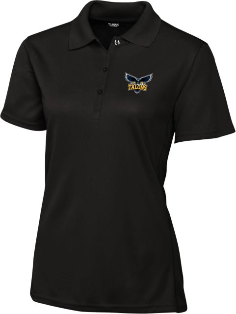 Blackhawk C&B Womens Clique Ice Pique Polo Hawk Mascot - ONLINE ONLY