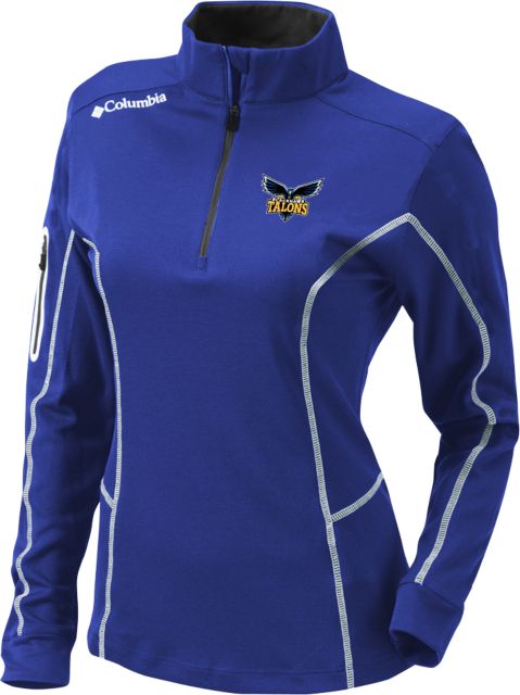 Blackhawk Columbia Womens Omni Wick Shotgun 1/4 Zip Hawk Mascot - ONLINE ONLY