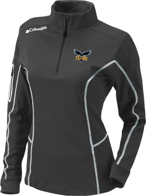 Blackhawk Columbia Womens Omni Wick Shotgun 1/4 Zip Hawk Mascot - ONLINE ONLY