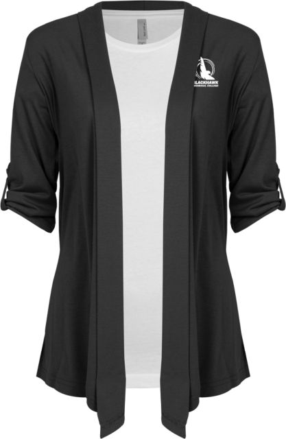 Blackhawk Technical Drape Front Cardigan Sweater BTC Logo - ONLINE ONLY