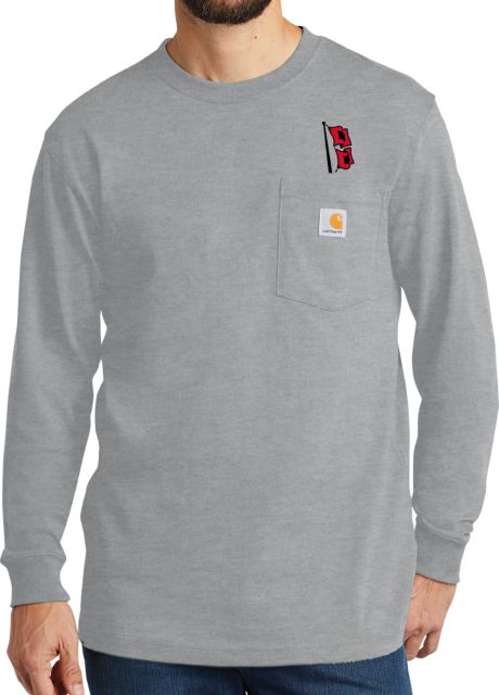 Tulsa Carhartt Workwear Long Sleeve Pocket T Shirt Flag Mark - ONLINE ONLY