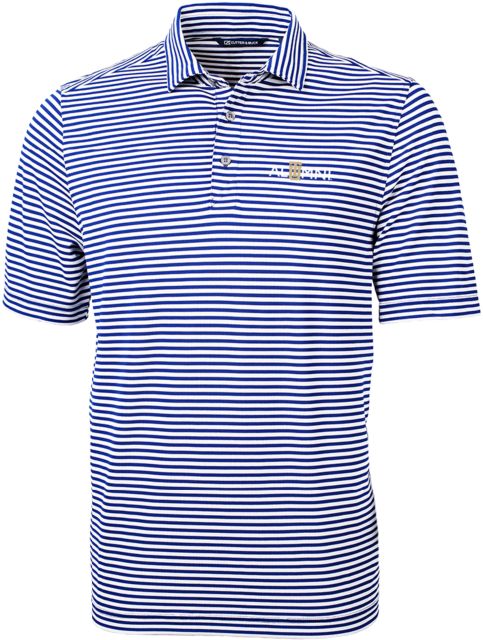 Tulsa CandB Virtue Eco Pique Stripe Polo Alumni Mark - ONLINE ONLY