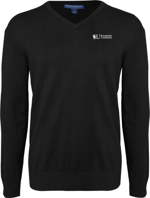 Everglades University® Classic Mens V Neck Sweater Everglades University Primary - ONLINE ONLY