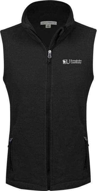 Everglades University® Ladies Fleece Full Zip Vest Everglades University Primary - ONLINE ONLY