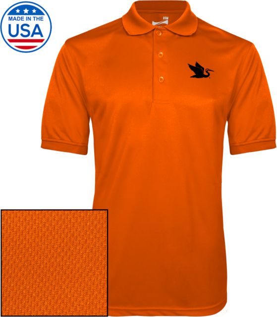Everglades University Dry Mesh Polo Everglades University EgretA Mascot Trademark - ONLINE ONLY