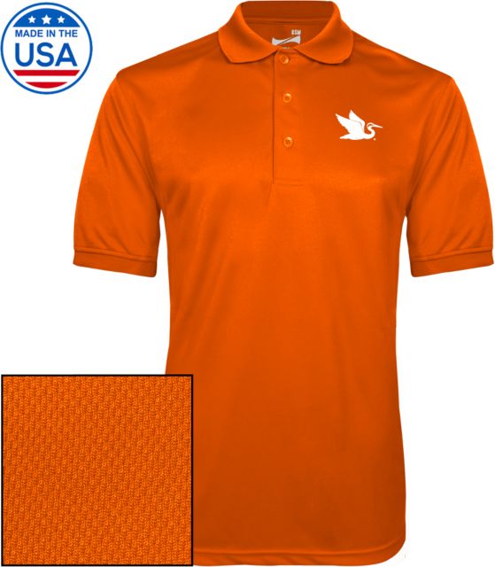 Everglades University Dry Mesh Polo Everglades University EgretA Mascot Trademark - ONLINE ONLY