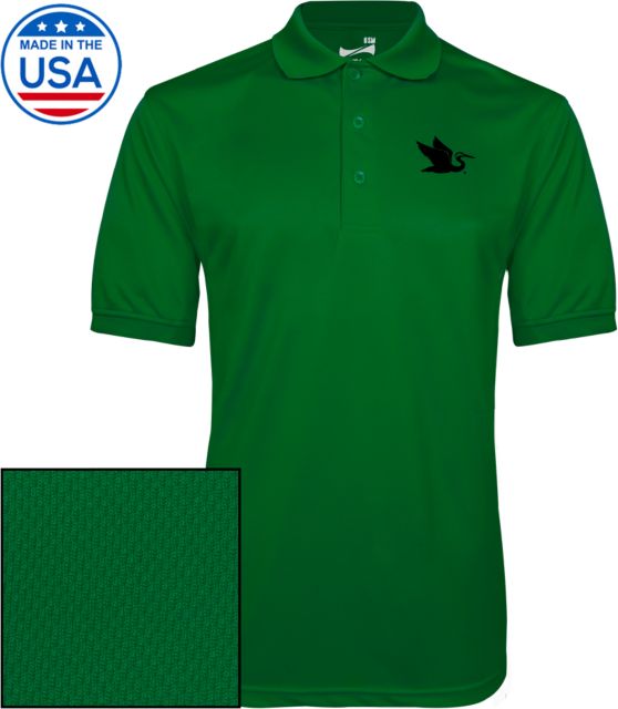 Everglades University Dry Mesh Polo Everglades University EgretA Mascot Trademark - ONLINE ONLY