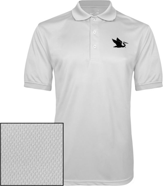 Everglades University Dry Mesh Polo Everglades University EgretA Mascot Trademark - ONLINE ONLY