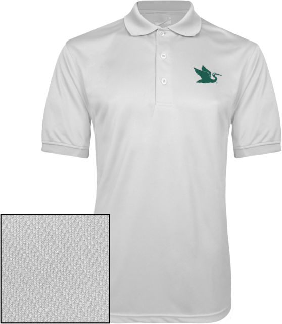 Everglades University Dry Mesh Polo Everglades University EgretA Mascot Trademark - ONLINE ONLY