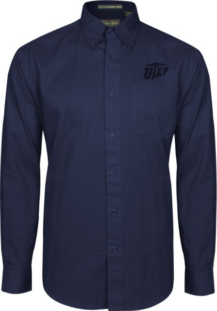 UTEP Twill Button Down Long Sleeve Primary University Mark - ONLINE ONLY