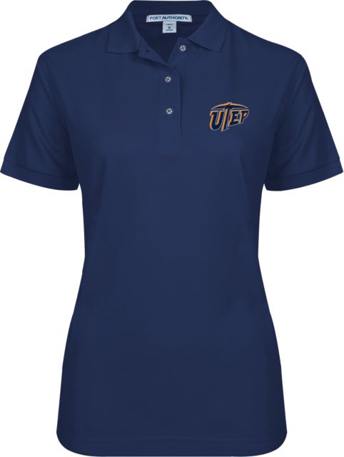 UTEP Ladies Easycare Pique Polo Primary University Mark - ONLINE ONLY
