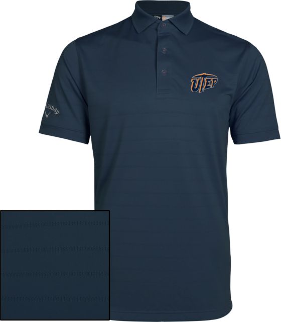 UTEP Callaway Opti Vent Navy Polo Primary University Mark - ONLINE ONLY
