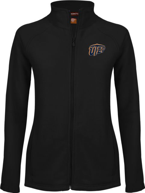 UTEP Ladies Fleece Full Zip Jacket Primary University Mark - ONLINE ONLY