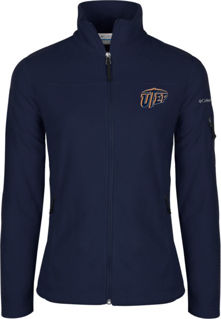 UTEP Columbia Ladies Full Zip Fleece Jacket Primary University Mark - ONLINE ONLY