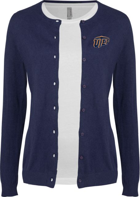 UTEP Ladies Cardigan-S Primary University Mark - ONLINE ONLY