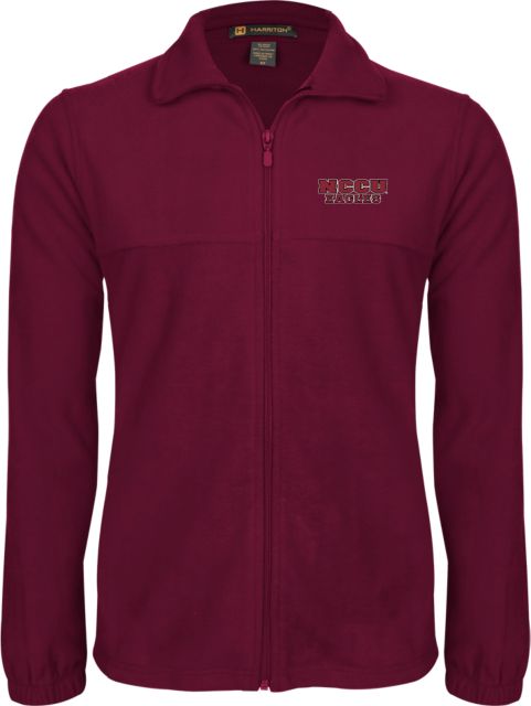 North Carolina Central Fleece Full Zip Jacket NCCU Eagles Stacked Wordmark - ONLINE ONLY