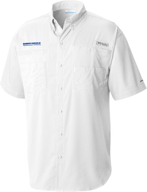 Embry Riddle Prescott Columbia Tamiami Performance Short Sleeve Shirt University Mark - ONLINE ONLY