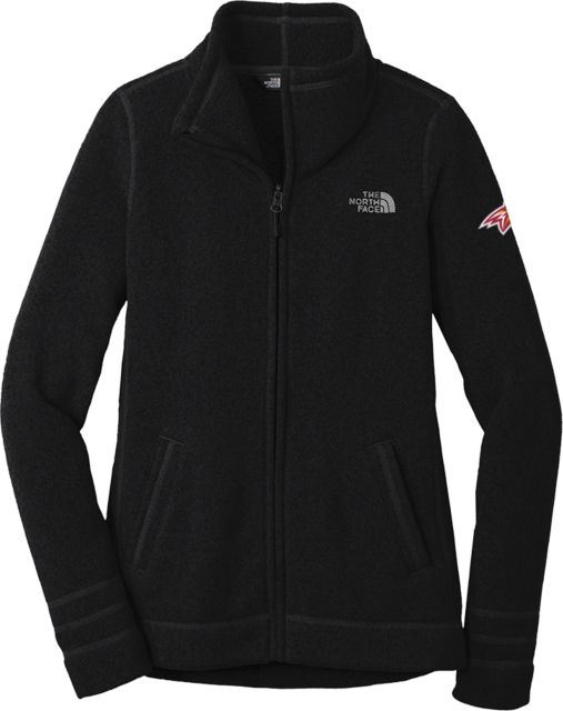 Alvernia The North Face Ladies Heather Fleece Jacket Golden Wolf Head - ONLINE ONLY
