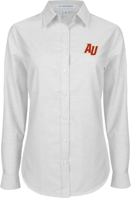 Alvernia Ladies Oxford Shirt AU Lettermark - ONLINE ONLY