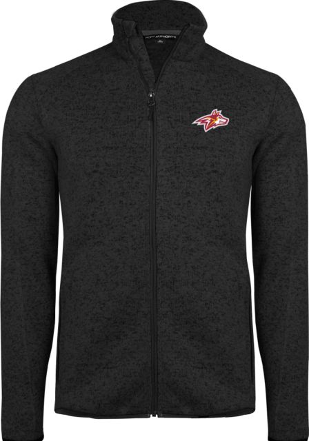Alvernia Sweater Fleece Heather Jacket Golden Wolf Head - ONLINE ONLY