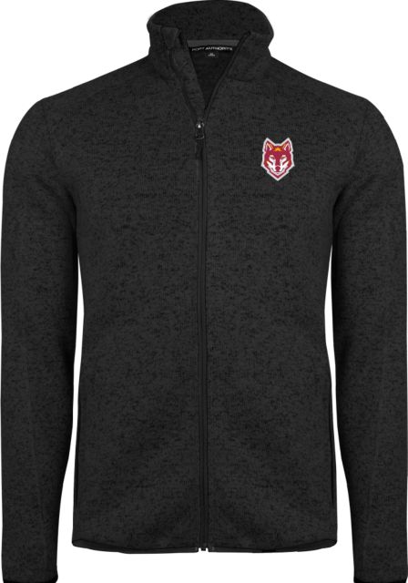 Alvernia Sweater Fleece Heather Jacket Wolf Head - ONLINE ONLY