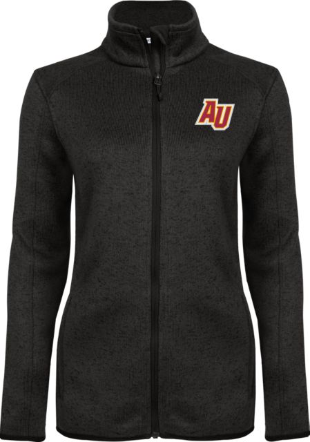 Alvernia Heather Ladies Fleece Jacket AU Lettermark - ONLINE ONLY