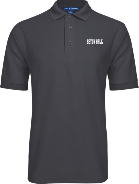 Seton Hall Easycare Pique Polo Seton Hall Wordmark - ONLINE ONLY