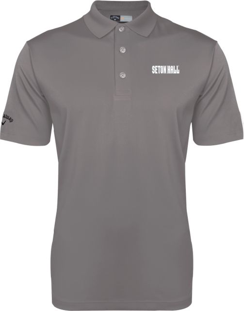 Seton Hall Callaway Opti Dri Chev Polo Seton Hall Wordmark - ONLINE ONLY