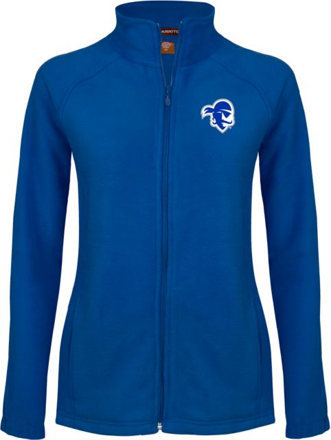Seton Hall Ladies Fleece Full Zip Jacket Primary Athletics Logo - ONLINE ONLY