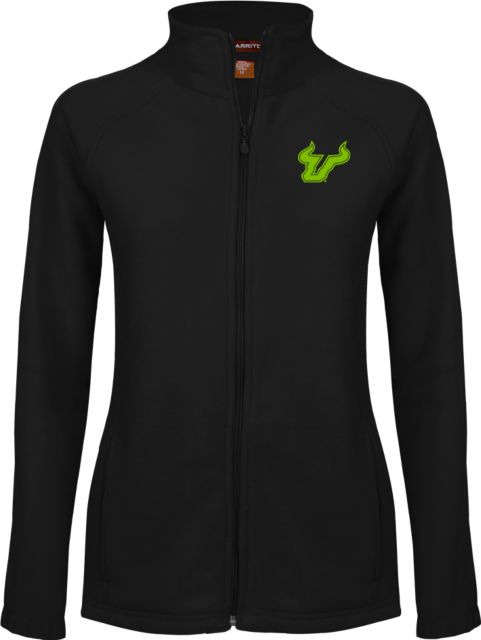 South Florida Womens Fleece Full Zip Jacket Bull Head - ONLINE ONLY
