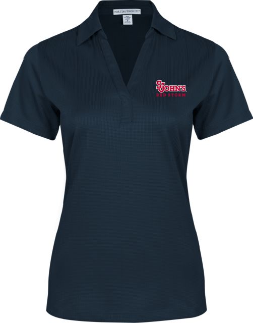St. Johns Ladies Performance Fine Jacquard Polo St Johns Storm - ONLINE ONLY