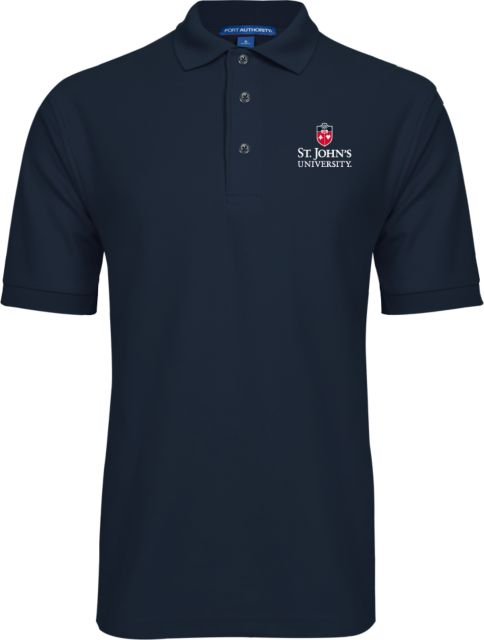 St. Johns Easycare Pique Polo University Mark Stacked - ONLINE ONLY